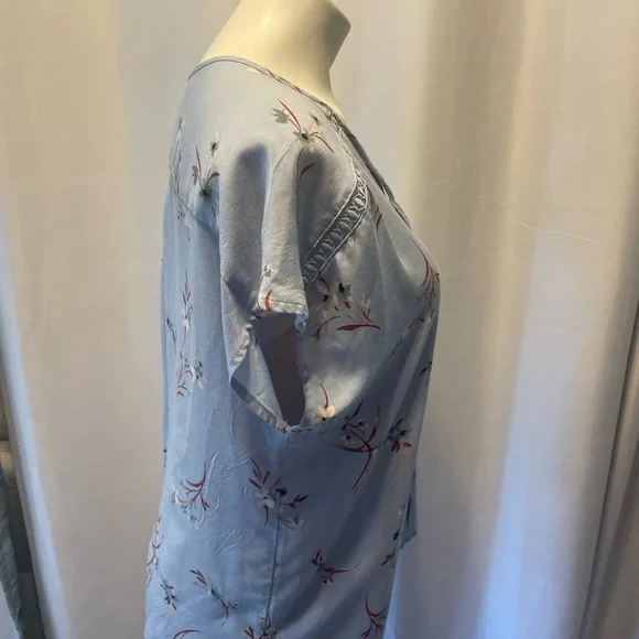 Como Vintage Women's Floral Boho Short Sleeve Top - Picture 6 of 9